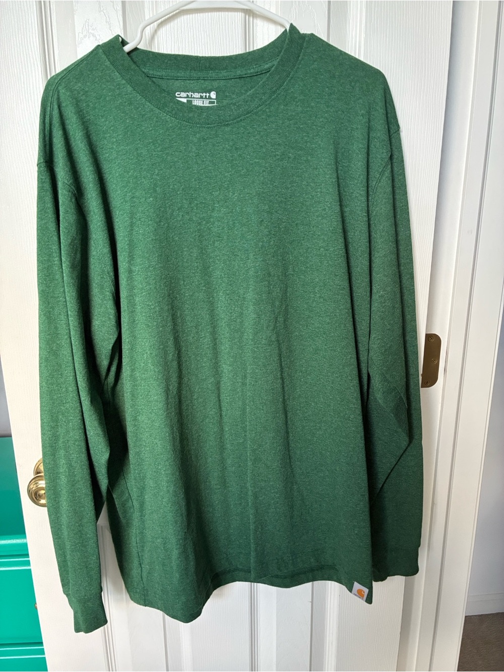 Carhartt Long-Sleeve Crew Tee in Forest Green - Picture 5 of 5